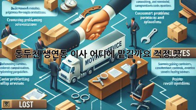 동두천 생연동 이사, 어디에 맡길까요? 걱정 끗!